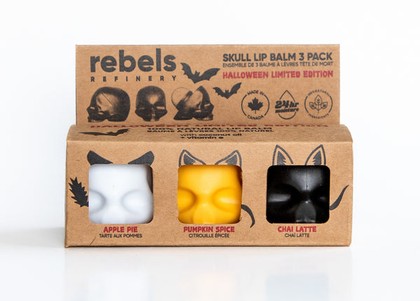 Limited Edition Halloween 3 Pack Skulls (Apple Pie/Pumpkin Spice/Chai Latte)