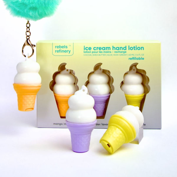 Ice Cream Hand Lotion -  GIFT SET (Mango, Lavender, Vanilla)