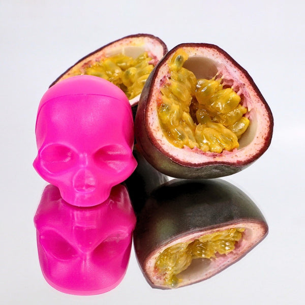 Skull Lip Balm - Passion Fruit, Mint or Vanilla (Hot Pink)