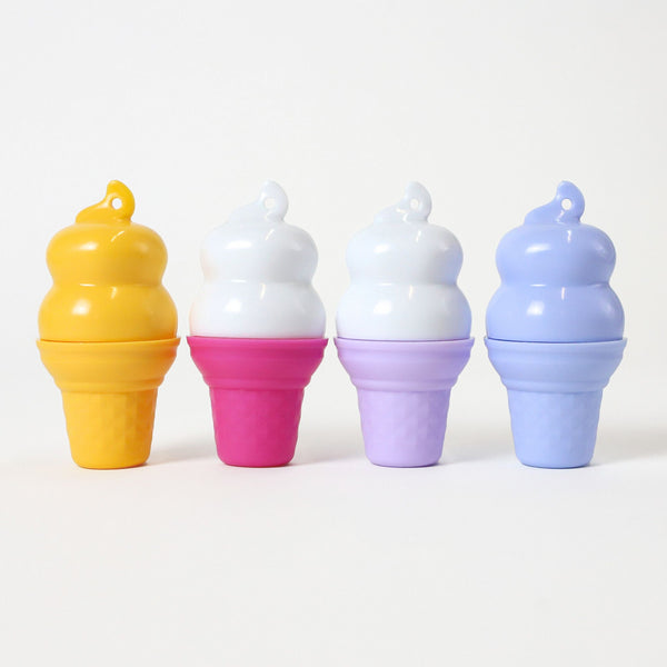 Ice Cream Lip Balm - 4 pack (Bubblegum, Orange Dreamsicle/Grape/Sour Blue Raspberry)