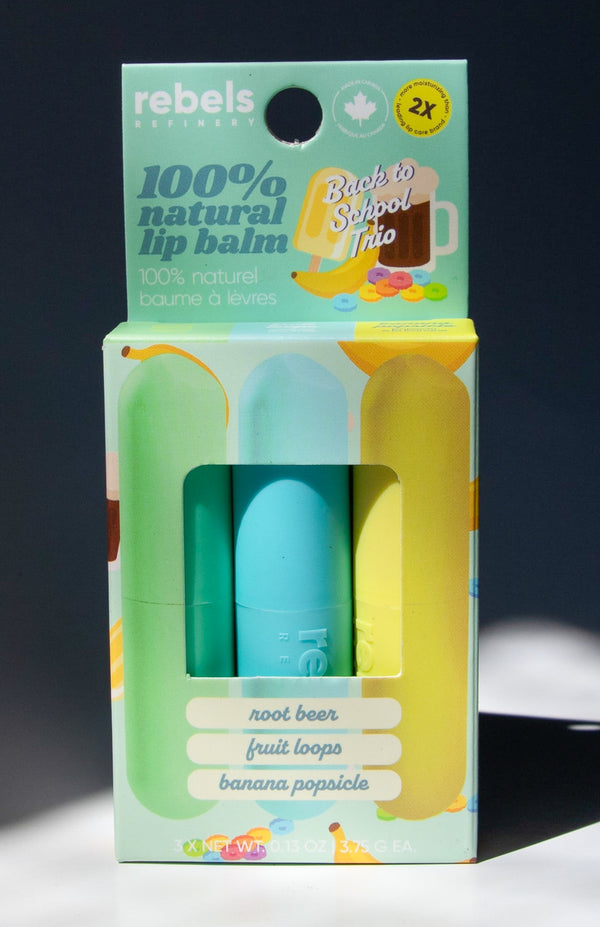Back to School Trio - 3 Pack NEW Sleek Sticks (Fruit Loops, Root Beer and Banana Popsicle)
