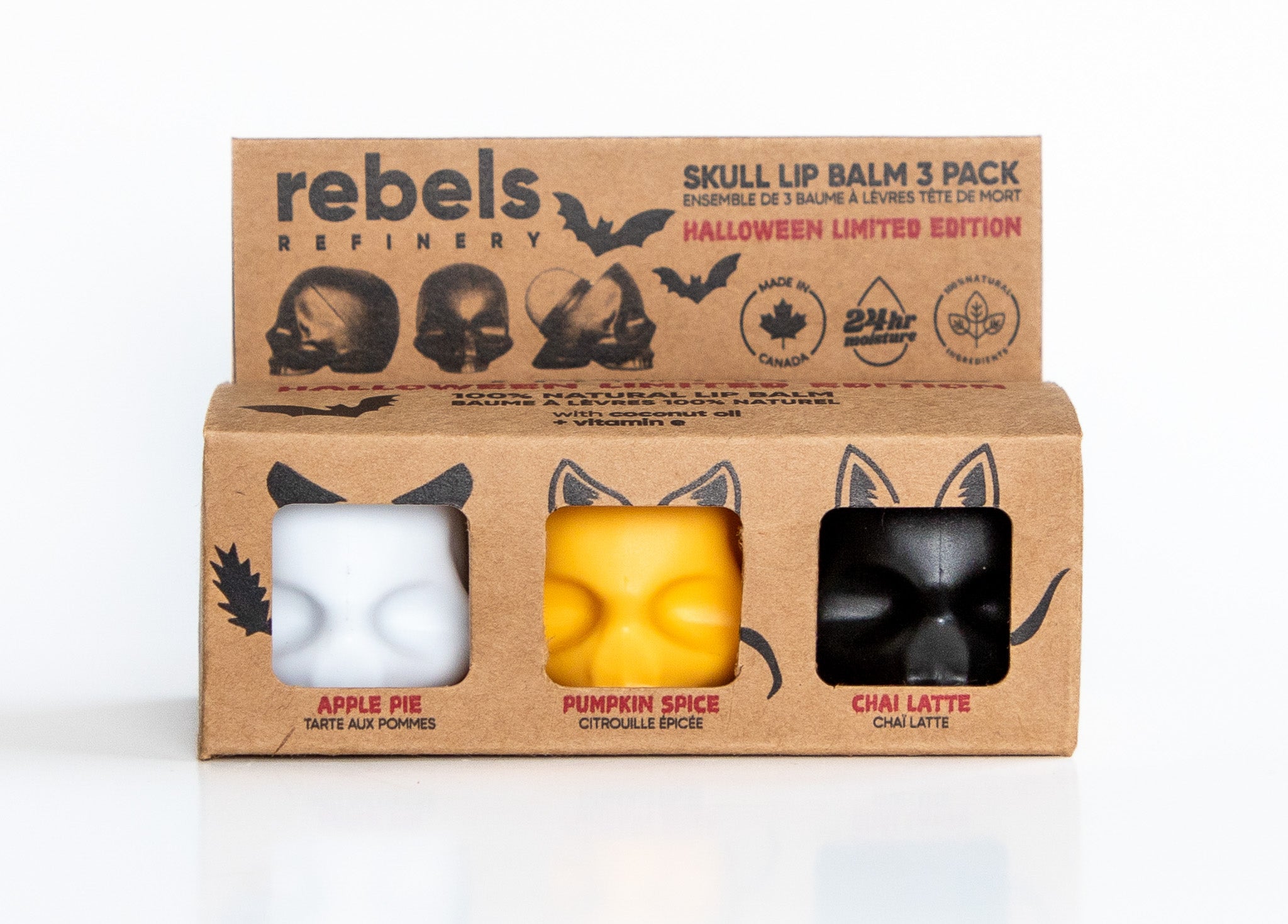 Limited Edition Halloween 3 Pack Skulls (Apple Pie/Pumpkin Spice