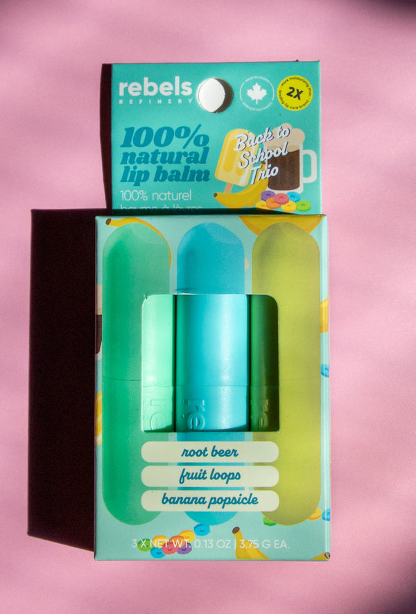 Back to School Trio - 3 Pack NEW Sleek Sticks (Fruit Loops, Root Beer and Banana Popsicle)