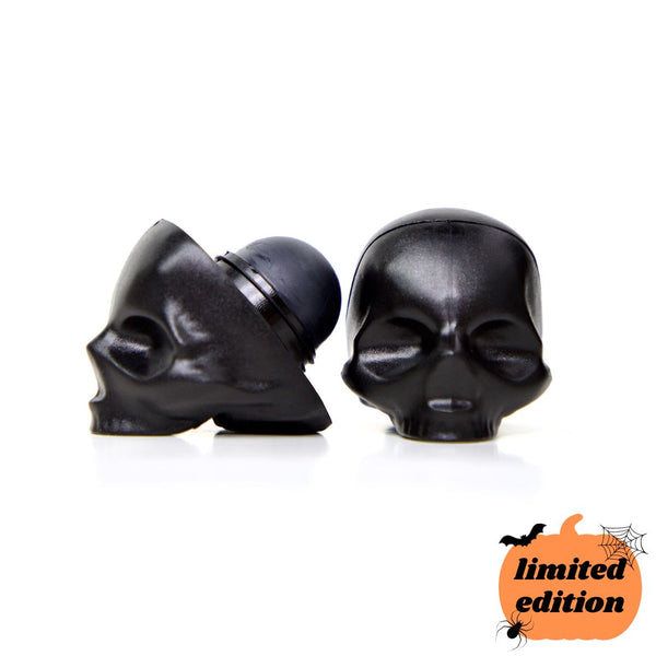 Black Tinted Skull Lip Balm - Spooky Apple Pie - Halloween Edition