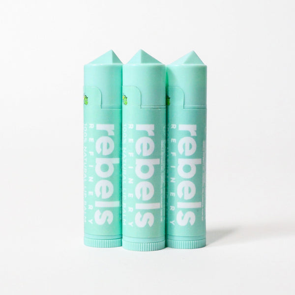 Stick Lip Balm - 3 PACK (Summer Citrus/Strawberry-Mango/Grape or Mint)