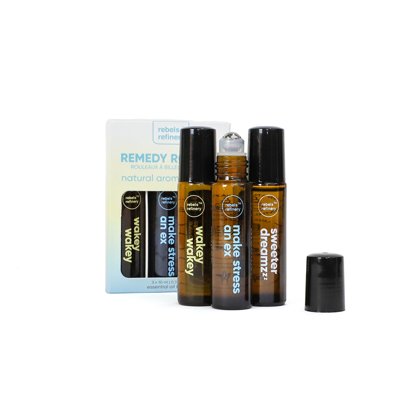 Remedy rollers 100% essential oils - 3 pack