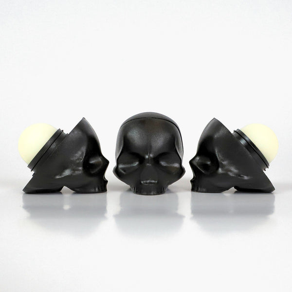 Black Skull Lip Balm - 3 PACK (Mint/Vanilla/Passion Fruit)